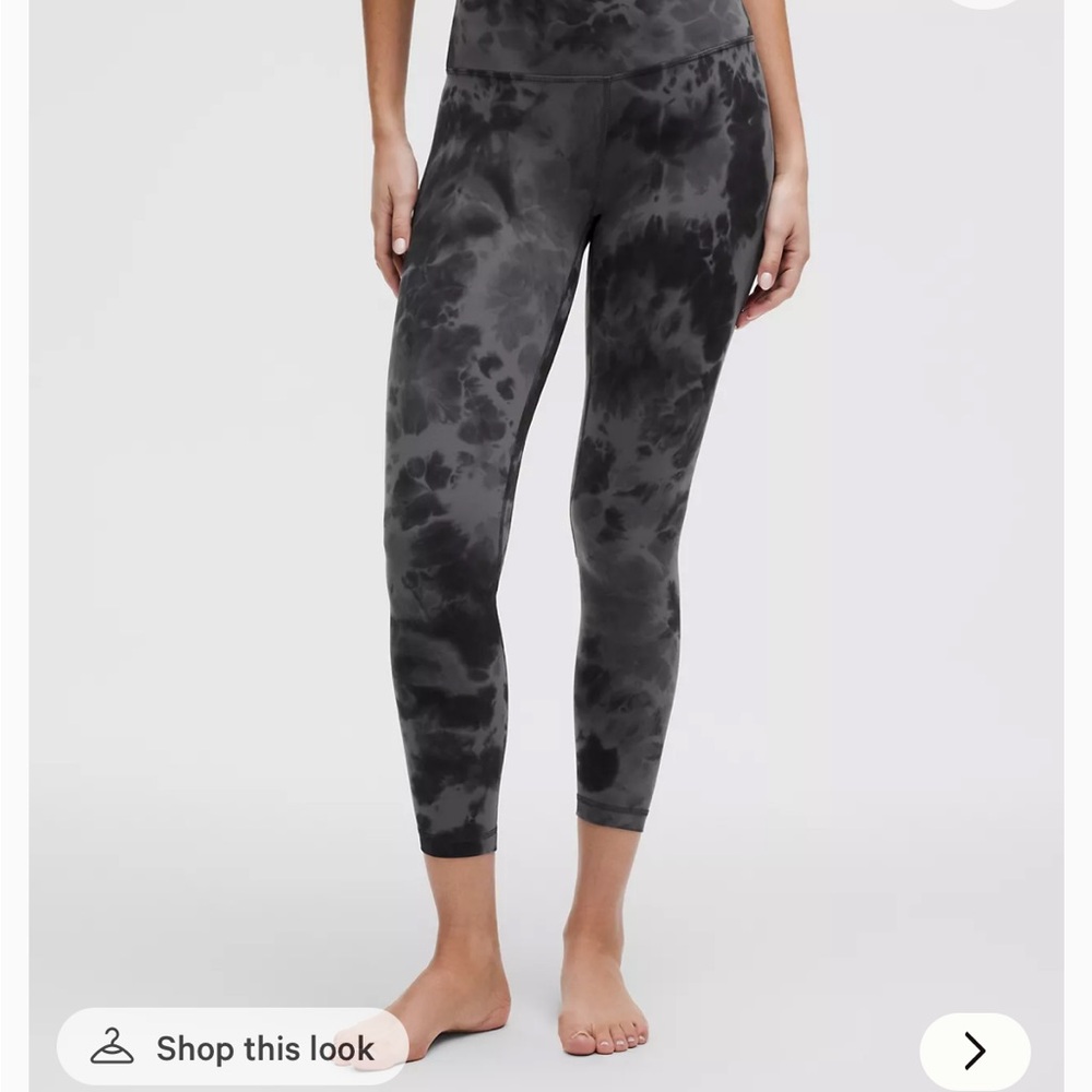 lululemon athletica Black Tie-Dye Leggings 12